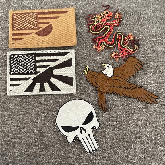 Men's Embroidered Patch Set - Multicolor - Picture 1 of 1